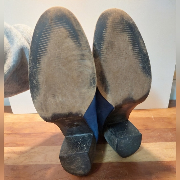 Jeffrey Campbell Blue suede boots - Picture 3 of 4